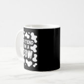 Tun wir so, als wäre ich eine Kuh Lustiges Hallowe Kaffeetasse (Vorderseite Links)