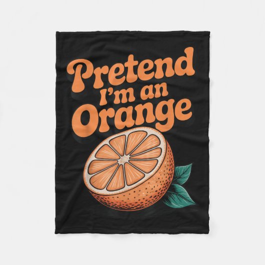 Tun wir so, als wäre ich eine Orange Fleecedecke (Vorderseite)