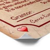 TUN ZU MEINEM HERZEN _ EINE romantische Erklärung Poster (Ecke)