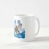 Tuna Sushi in der Welle Kaffeetasse (VorderseiteRechts)