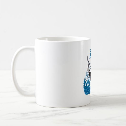 Tuna Sushi in der Welle Kaffeetasse (Links)