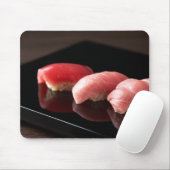 Tuna Trio Elegance – Zen Sushi Mouse Pad Mousepad (Mit Mouse)