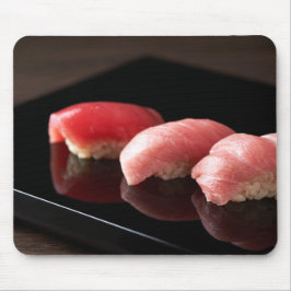 Tuna Trio Elegance – Zen Sushi Mouse Pad Mousepad