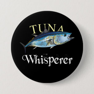 Tuna Whisperer Dark Colored Button