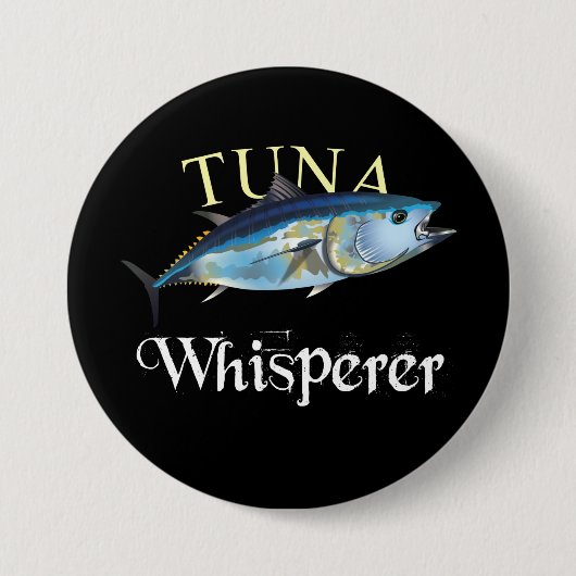Tuna Whisperer Dark Colored Button (Vorderseite)