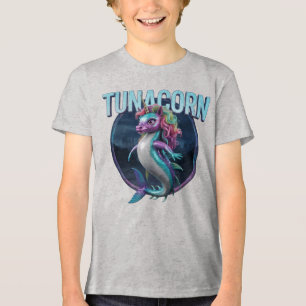 Tunacorn Fotografischer Combo Kreatur Witzig Tri-Blend Shirt