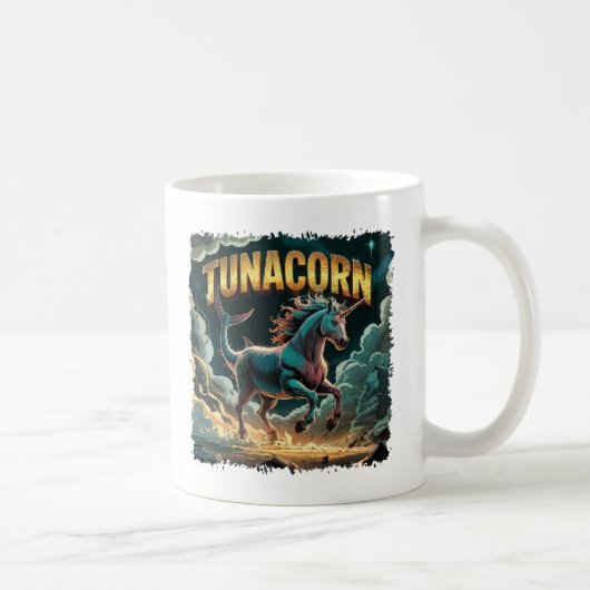 Tunacorn Illustration Combo Kreatur Funny Kaffeetasse (Rechts)