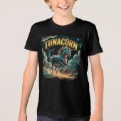 Tunacorn Illustration Combo Kreatur Funny Tri-Blend Shirt (Vorderseite)