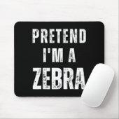 Tünche ein passendes Zebrakostüm Lustiger Hallowee Mousepad (Mit Mouse)