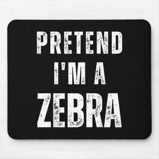Tünche ein passendes Zebrakostüm Lustiger Hallowee Mousepad (Vorne)