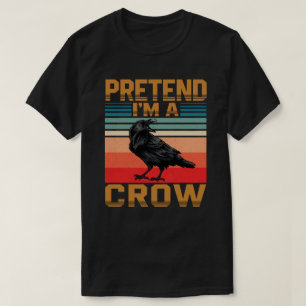 Tünchte ich wäre eine Krähe Einfaches faules Hallo T-Shirt