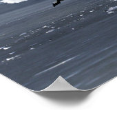 Tundra Swan Icy Takeoff Poster (Ecke)