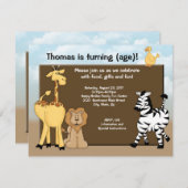 Tundra Theme Einladung (Vorne/Hinten)