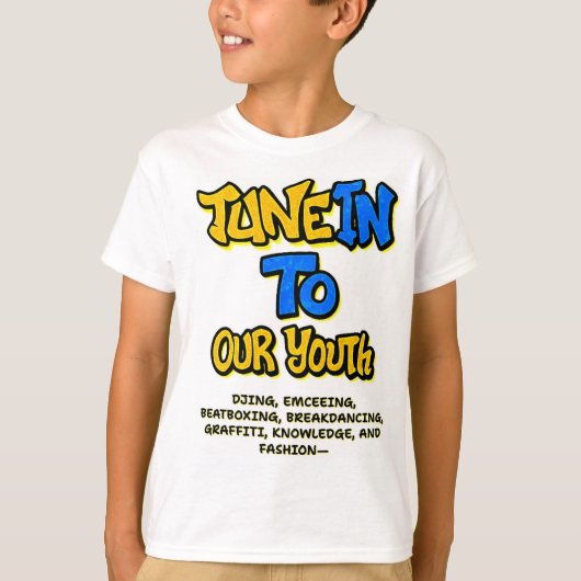Tune in Graffitti Youth T - Shirt (Vorderseite)