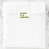 Tune Mein Klavier Runder Aufkleber (Tasche)