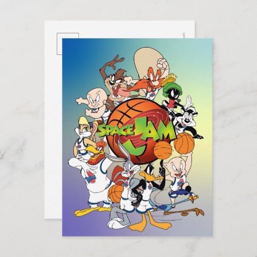 TUNE SQUAD™ Group SPACE JAM™ Logo Einladungspostkarte (Vorne/Hinten)