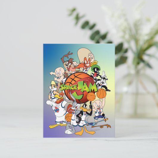 TUNE SQUAD™ Group SPACE JAM™ Logo Einladungspostkarte (Stehend Vorderseite)