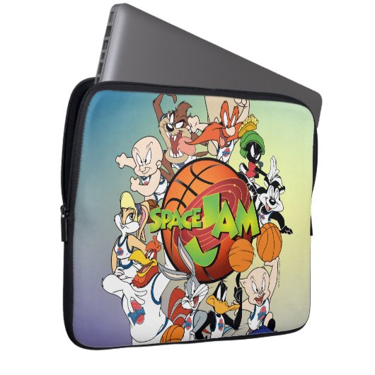 TUNE SQUAD™ Group SPACE JAM™ Logo Laptopschutzhülle (Vorne Rechts)