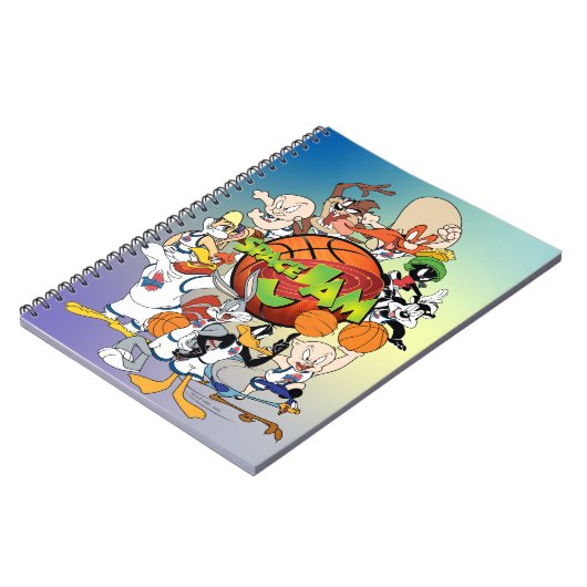 TUNE SQUAD™ Group SPACE JAM™ Logo Notizblock (Linke Seite)