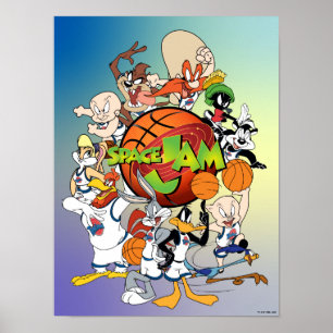 TUNE SQUAD™ Group SPACE JAM™ Logo Poster