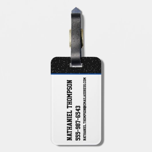 TUNE SQUAD™ & Monstars SPACE JAM™ Logo Gepäckanhänger (Rückseite vertikal)