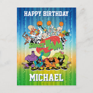 TUNE SQUAD™ versus Monstars Einladungspostkarte