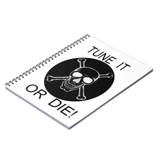 Tunen Sie es oder Die Kreisschädel Notizblock (Linke Seite)