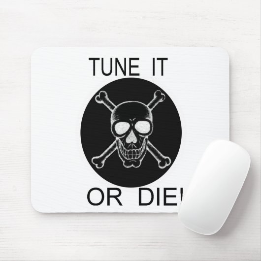 Tunen Sie es oder Die Sie den Kreisschädel Mousepad (Mit Mouse)