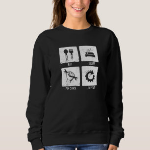 Tuner Autoliebhaber repariert Mechanikerwerkzeuge Sweatshirt