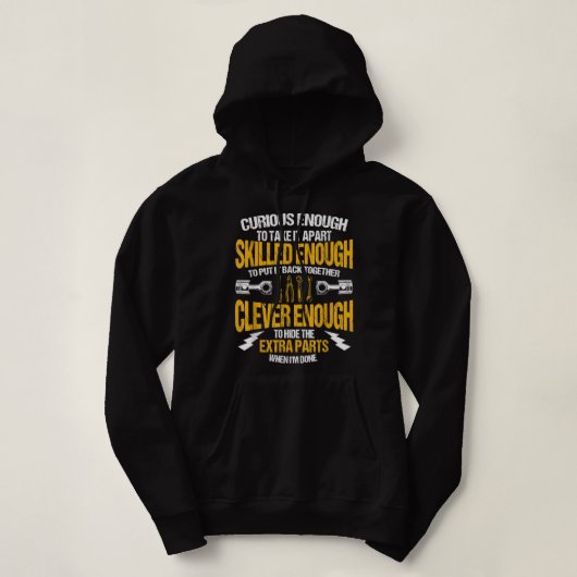 Tuner für die Mechanik von lustigen Autos Hoodie (Design vorne)
