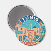 Tunes Medina Tunesien Magnet (Vorderseite/Rückseite)