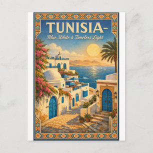 TUNESIEN – Blau, Weiß & zeitloses Licht Postkarte