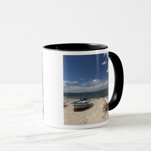 Tunesien, Cap Bon, Hammamet, Fischerboote auf Tasse (VorderseiteRechts)