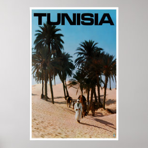 Tunesien Druck Nordafrika Poster Vintage Reise