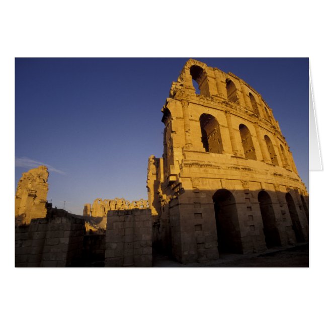 Tunesien, El Jem. Ruinen eines römischen (Vorderseite (Horizontal))