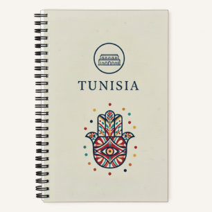 Tunesien-Erbe & El Jem Hamsa-Fotoarchiv Notizblock