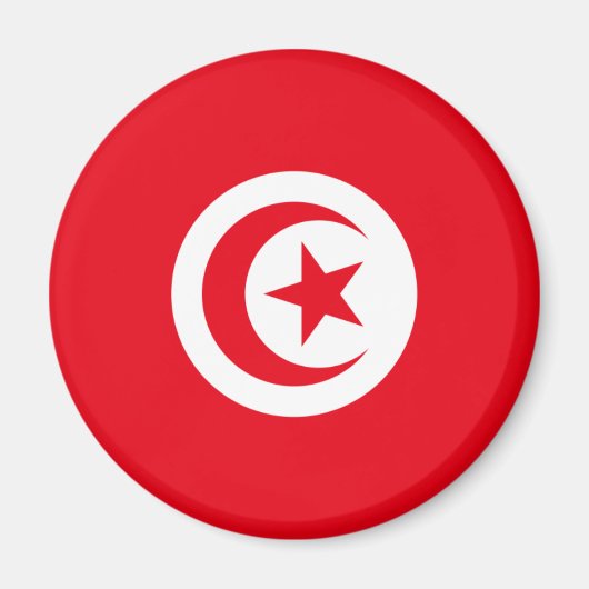 Tunesien Flag Magnet (Vorne)