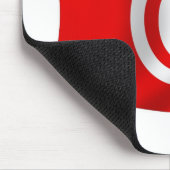 Tunesien Flag Mousepad (Ecke)