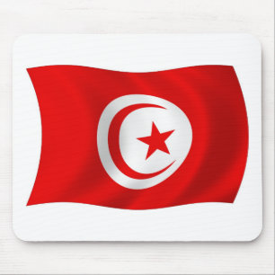 Tunesien Flag Mousepad