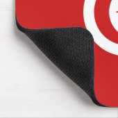 Tunesien Flag Mousepad (Ecke)