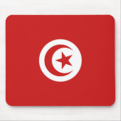 Tunesien Flag Mousepad (Vorne)