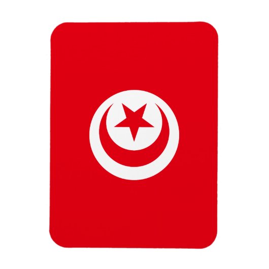 Tunesien Flag Premium Magnet (Vertikal)