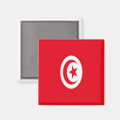TUNESIEN, Flagge, Afrika, Kühlschrank Magnet (Vorderseite/Rückseite)