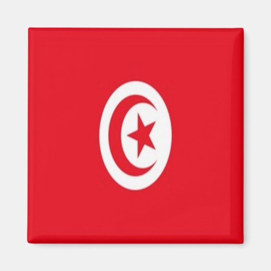TUNESIEN, Flagge, Afrika, Kühlschrank Magnet (Vorne)