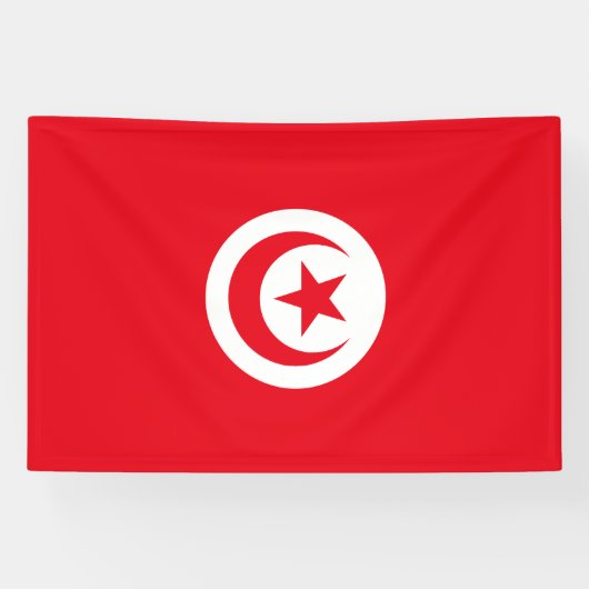 Tunesien-Flagge Banner (Horizontal)