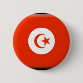 Tunesien-Flagge Button (Vorderseite)