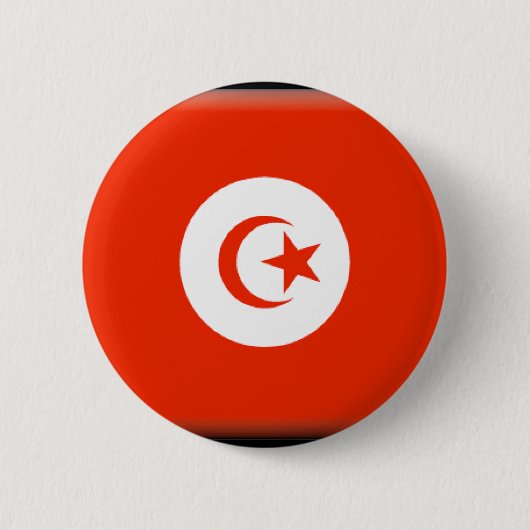 Tunesien-Flagge Button (Vorderseite)