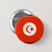 Tunesien-Flagge Button (Vorne & Hinten)