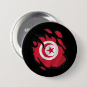 Tunesien-Flagge Button (Vorne & Hinten)