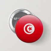Tunesien-Flagge Button (Vorne & Hinten)